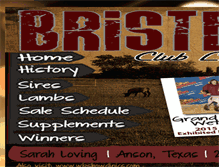 Tablet Screenshot of bristerclublambs.com